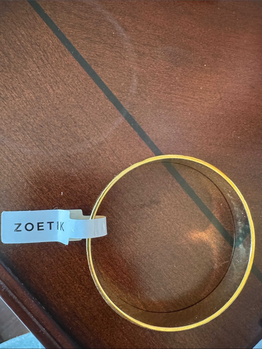 Zoetik Gold Glass Accent Bowl